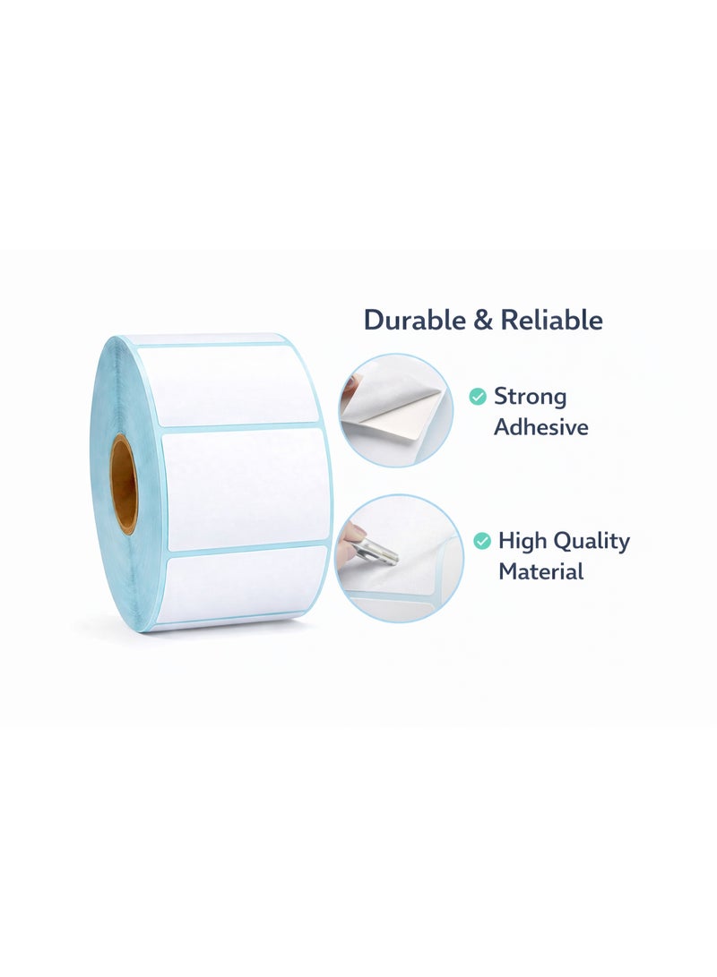 Thermal label paper suitable for label printers, waterproof and oil-resistant, suitable for barcode printing in homes, offices, and small businesses, 1000 labels/roll, label tape replacement 50×30mm - Image 5